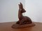 Large Deer in Solid Teak, 1960s 5