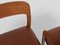 Dänische Mid-Century Modell 75 Stühle aus Teak und Originalem Anilinleder von Niels Otto Møller, 6er Set 7