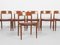 Chaises Modèle 75 Mid-Century en Teck et Cuir Aniline Original par Niels Otto Møller, Danemark, Set de 6 2