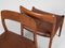 Mid-Century Danish Model 75 Chairs in Teak and Original Aniline Leather by Niels Otto Møller, Set of 6 9