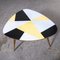 French Colourful Geometric Side Table, 1950s 3