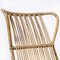 French Rattan Rocking Chair with Hoop Arms, 1950s 4