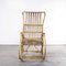 French Rattan Rocking Chair with Hoop Arms, 1950s 9
