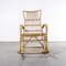 French Rattan Rocking Chair with Hoop Arms, 1950s 7