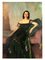 Ritratto di donna nobile, dipinto originale, anni '20, Immagine 1