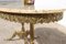 Tavolino da caffè ovale in marmo e ottone, Francia, Immagine 8