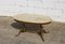 French Oval Marble and Brass Coffee Table 1