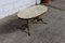 French Oval Marble and Brass Coffee Table 5