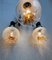 Mid-Century Modern Murano Glass 3-Sphere Chandelier, Italy, 1960s, Image 2