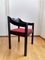 Vintage Solid Wood & Red Fabric Dining Chair in the Style of Vico Magistretti, Yugoslavia, 1970s 4