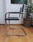 Mid-Century Modern Bauhaus Leather and Chrome Cantilever Chair, Yugoslavia, 1970s 3