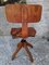 Vintage Industrial Adjustable Swivel Desk Chair, Yugoslavia, 1950s 3