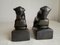 Vintage Art Deco Glazed Ceramic Bull Bookends, Yugoslavia, 1930s, Set of 2 5