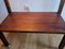 Vintage Walnut Trolley or Side Table on Wheels 7