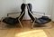 Vintage German Lowrise Lounge Chair in Chrome and Faux Leather 2
