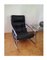 Vintage German Lowrise Lounge Chair in Chrome and Faux Leather, Image 3