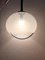 Lampe à Suspension Mid-Century Moderne Transparente avec Rayures et Arc en Chrome de Guzzini / Meblo, 1960s 5