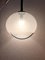 Mid-Century Modern Italian Transparent Pendant Light with Stripes and Chrome Arch from Guzzini / Meblo, 1960s, Image 5