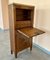 19th Century French Drop-Front Marquetry Secretaire or Abattant in Oak, Image 7