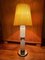 Vintage Space Age White Chrome Table Lamp, 1970s 11