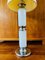 Vintage Space Age White Chrome Table Lamp, 1970s 4