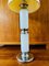 Vintage Space Age White Chrome Table Lamp, 1970s, Image 4