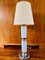 Vintage Space Age White Chrome Table Lamp, 1970s 5