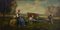 Pérgola Emilio, escena de campo, Italia, años 90, óleo sobre lienzo, enmarcado, Imagen 3