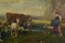 Pérgola Emilio, escena de campo, Italia, años 90, óleo sobre lienzo, enmarcado, Imagen 5