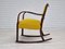 Danish Wool Rocking Chair by Fritz Hansen for Kvadrat Furniture, 1950s 4