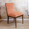 Spanish Chair in Walnut with Velvet Pink Seat, 1940s, Image 1