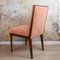 Chaise en Noyer avec Assise en Velours Rose, Espagne, 1940s 5