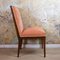 Spanish Chair in Walnut with Velvet Pink Seat, 1940s 2