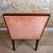 Spanish Chair in Walnut with Velvet Pink Seat, 1940s, Image 8