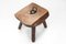 Rustic Wooden Stool, 1900s, Image 5
