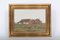 Sergius Frost, Painting of a Danish Farmhouse, 1950s, Oil on Canvas, Framed 1