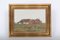 Sergius Frost, Painting of a Danish Farmhouse, 1950s, Oil on Canvas, Framed, Image 1