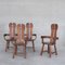 Oak Mid-Century Dining Chairs, Set of 4 1