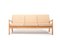 Senator Three-Seater Sofa in Oak by Ole Wanscher for Cado 1