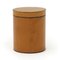 Cylindrical Leather Box with Lid by Renato Bassoli, 1960s / 70s, Image 1