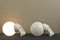 German Outdoor Wall Lamps in Porcelaine, 1935, Set of 2 5