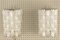 German Wall Lamps in Pressed Glass from Kaiser & Co., 1960, Set of 2, Image 3