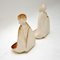 Vintage Clay Sculptures, 1960s, Set of 2 10