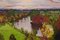 Gary Jackson, Richmond Terrace, Autumn Sunset, Oil on Board, Framed 4