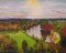 Gary Jackson, Richmond Terrace, Autumn Sunset, Oil on Board, Framed 1