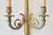 Antike französische Wandlampen aus Metall mit Schleife, 1920er, 4er Set 5