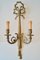 Antique French Wall Lamps in Metal with Bow Decoration, 1920s, Set of 4 6