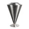 Italienische Clepsydra-Stahl Satinato Vase von VGnewtrend 1