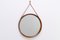 Scandinavian Round Wall Mirror in Teak, 1960 2