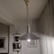 Large Scandinavian Modern White Painted Aluminium Pull Down Extendable Hanging Lamp, 1970s 4